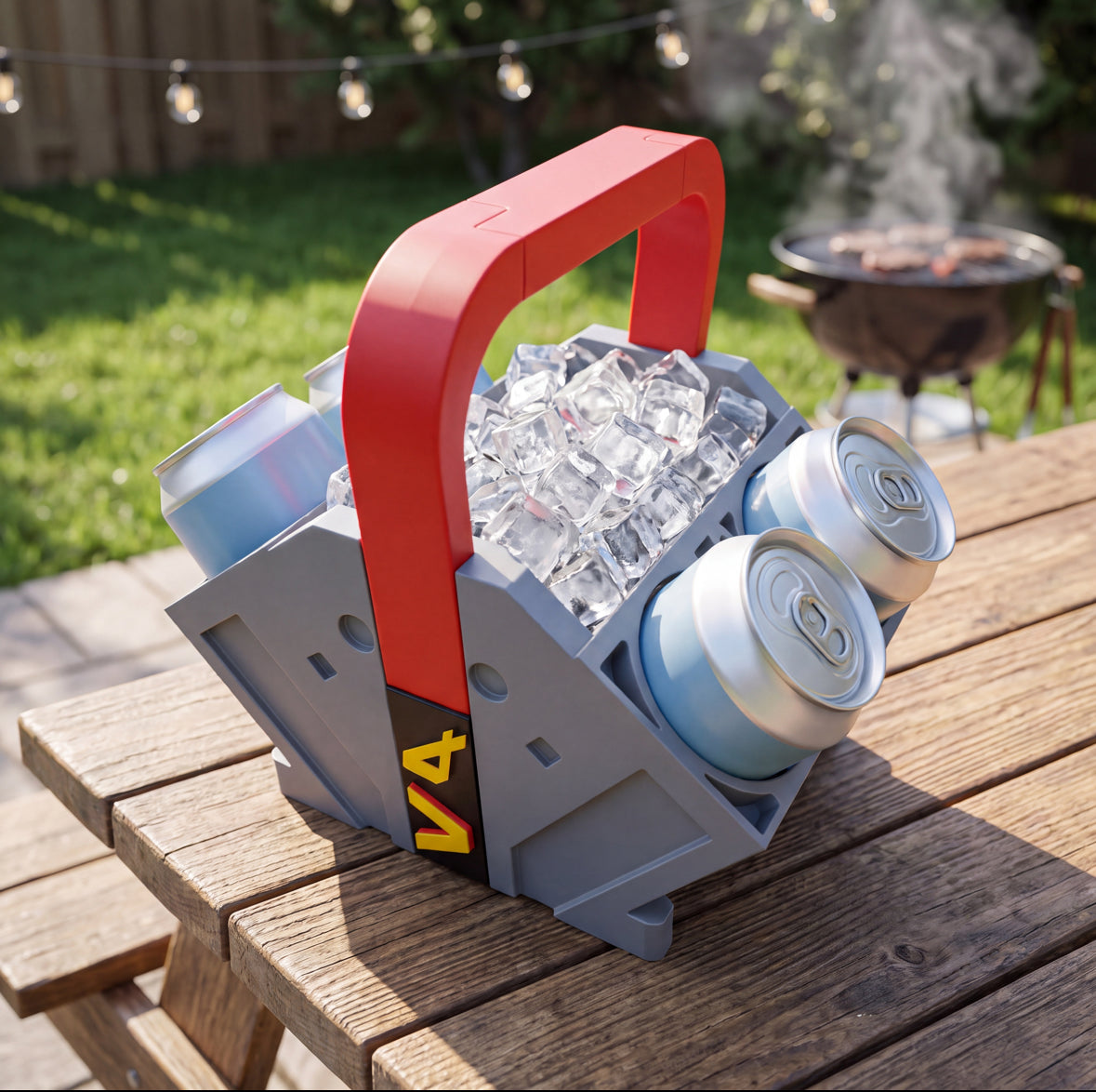 Full Throttle Brew "Engine Beer Holder"