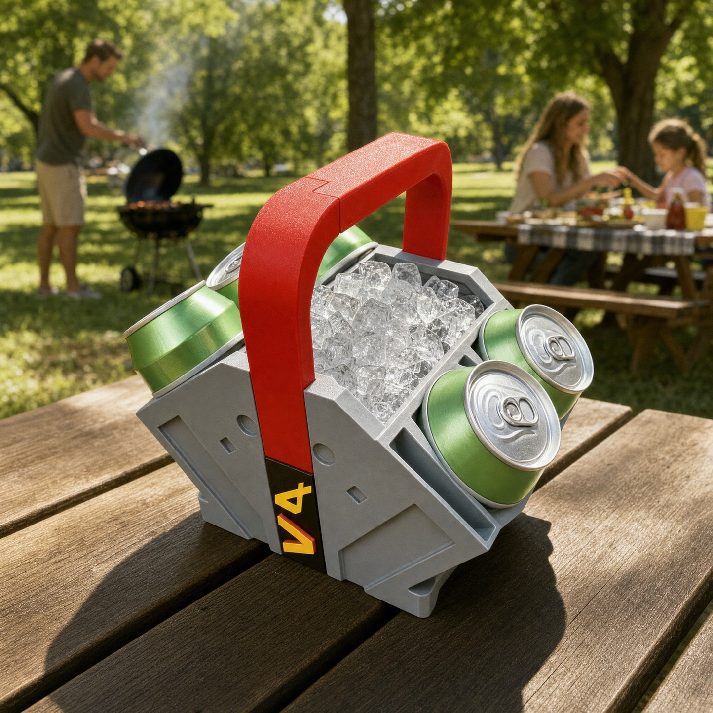 Full Throttle Brew "Engine Beer Holder"