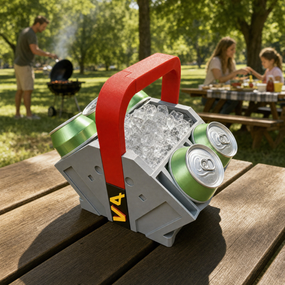Full Throttle Brew "Engine Beer Holder"